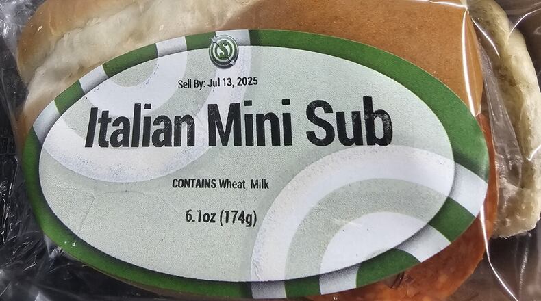 Sheehan Brothers Vending in Springfield has issued a voluntary recall for its cheeseburgers, spicy chicken sandwich, Italian mini subs, pepperoni pizza sub, chili cheese coney and BBQ riblet with coleslaw due to an undeclared sesame allergen. Contributed