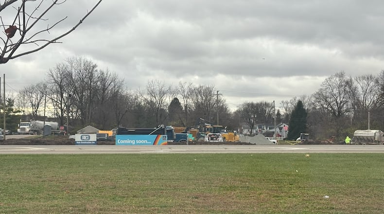 Aldi is coming soon to Springfield on the corners of East Main Street, 4th Avenue and Maplewood Avenue, in the spot of a parking lot that is next to the UEC Theatres and across from Dollar Tree. Brooke Spurlock/Staff