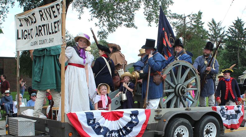 Enon’s Independence Day celebrations include fireworks Wednesday evening and a parade on Thursday that will include the First Mad River Light artillery. JEFF GUERINI/STAFF