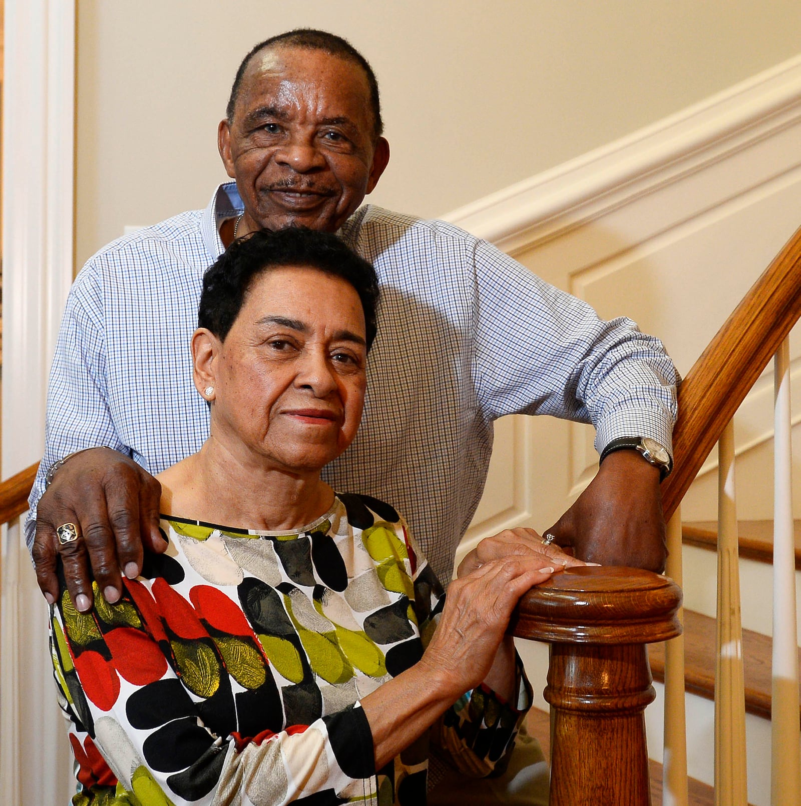 William and Omega Bell of Charlotte on Monday, October 16, 2017. They first met and fell in love in 1952, as teenagers. But after William moved from NC to Maryland for a job, he and Omega fell out of contact. Eventually, they both got married to other people. Eventually, Omega got divorced and William's wife passed away. And then a twist of fate led to their paths crossing in February of 2016, for the first time in more than 60 years. A spark was reignited. Within months, they were engaged, and just last Sunday, Oct. 7, William and Omega -- who are now in their 80s and figured they'd never find love again -- were married. (David T. Foster III/Charlotte Observer/TNS)