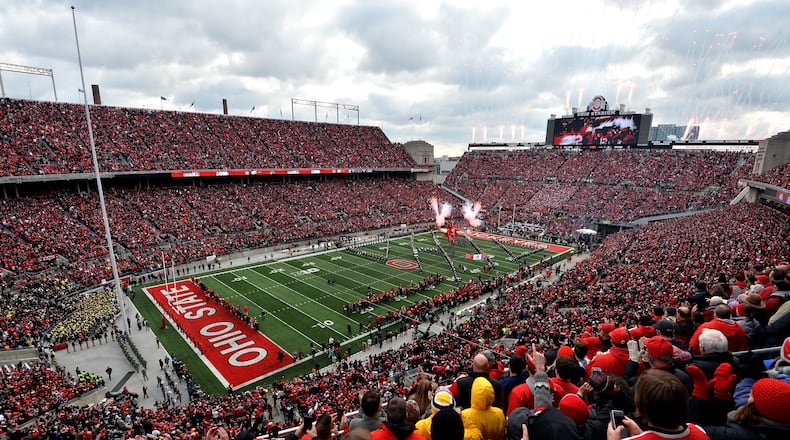 COLUMBUS, OH - NOVEMBER 26: A general view of Ohio Stadium prior to the game between the Michigan Wolverines and Ohio State Buckeyes on November 26, 2016 in Columbus, Ohio. (Photo by Jamie Sabau/Getty Images)
