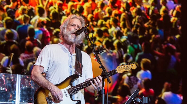 FILE - Bob Weir of Dead & Company performs at Bonnaroo Music and Arts Festival on Sunday, June 12, 2016, in Manchester, Tenn. (Photo by Amy Harris/Invision/AP,File)