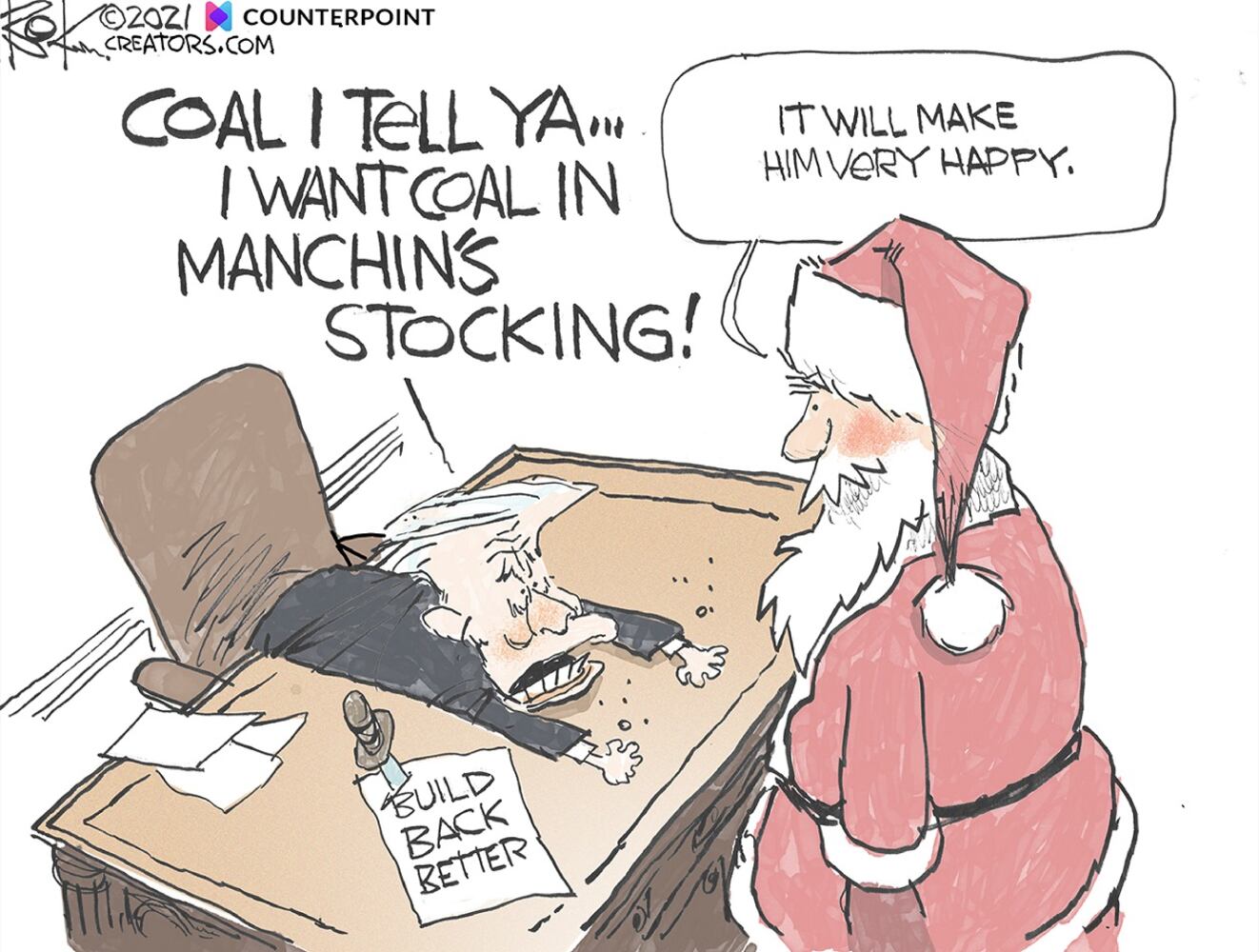 WEEK IN CARTOONS: Omicron Christmas, Joe Manchin and more