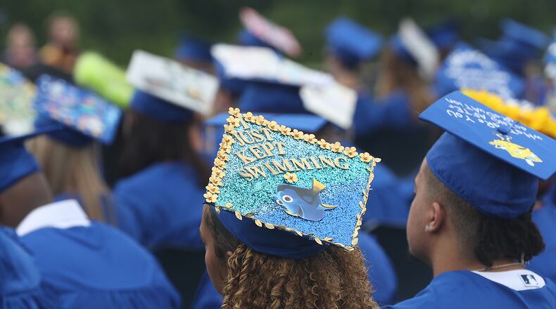 Springfield High School held their 2022 Commencement Ceremony on Saturday, May 28, 2022 at Springfield Wildcat Stadium. BILL LACKEY/STAFF