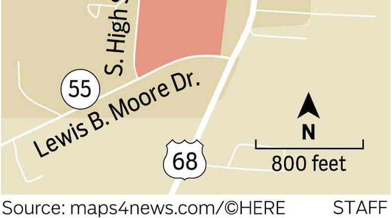 Site of proposed hotel in Urbana