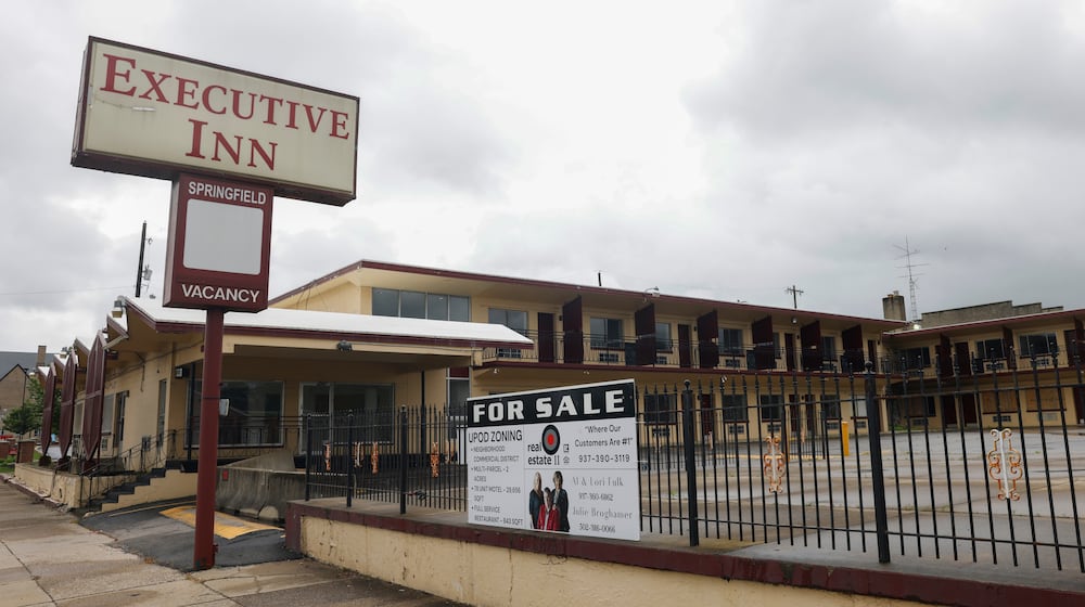 A closed Executive Inn on West Columbia Street on Thursday, May 22, 2025, in Springfield. JOSEPH COOKE / STAFF