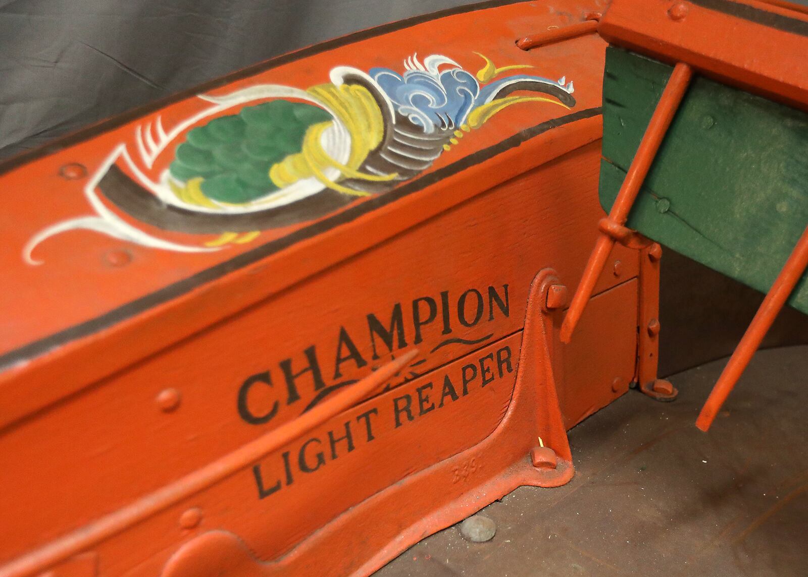 An antique Champion Reaper. BILL LACKEY/STAFF