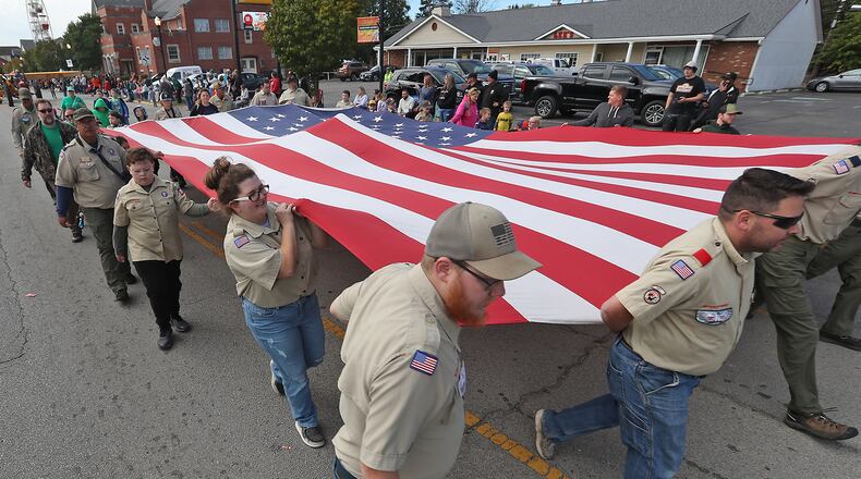 The New Carlisle Heritage of Flight Festival was kicked off Saturday, Oct. 1, 2022 with a parade. BILL LACKEY/STAFF
