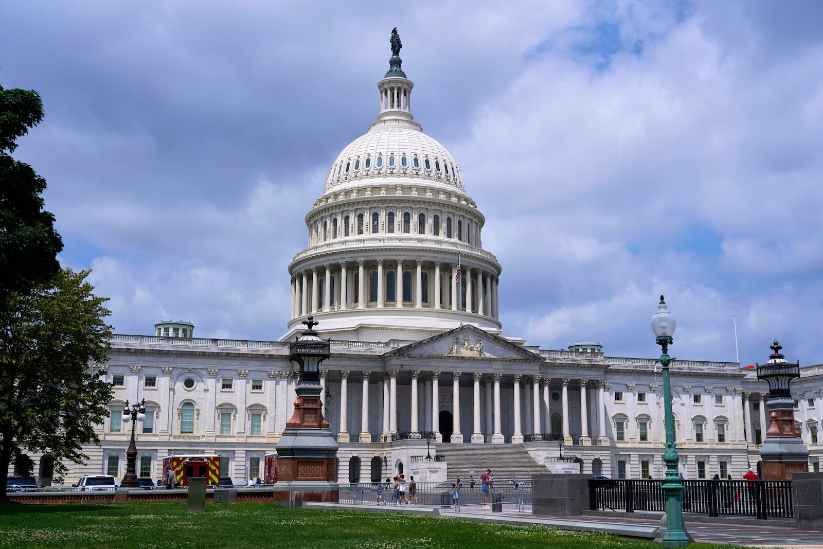 The Capitol is seen in Washington, Monday, June 9, 2025, as Republican senators work to advance President Donald Trump's bill of tax breaks and spending cuts. (AP Photo/J. Scott Applewhite)