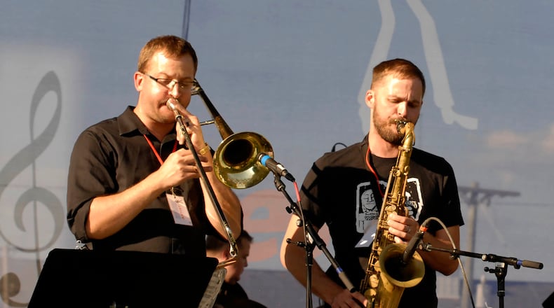 More than a dozen jazz and blues bands performed during the first Springfield Jazz and Blues Fest on Friday and Saturday, August 19-20. Groups performed on stages at Mother Stewart's Brewery and Commons Park. The festival also included food trucks, beer and an activity area for children. DAVID A. MOODIE/CONTRIBUTING PHOTOGRAPHER