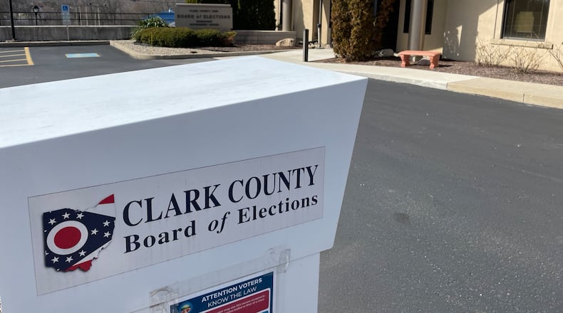 The Clark County Board of Elections office Thursday, March 2, 2023. BILL LACKEY/STAFF