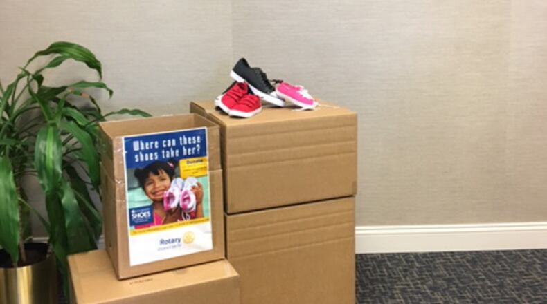 The Springfield Rotary Club is collecting shoes to be distributed to children in need in the United States and across the world.