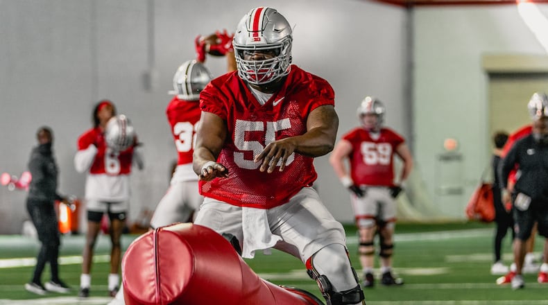 Matthew Jones has been a breakout performer for Ohio State on the offensive line over the past year.