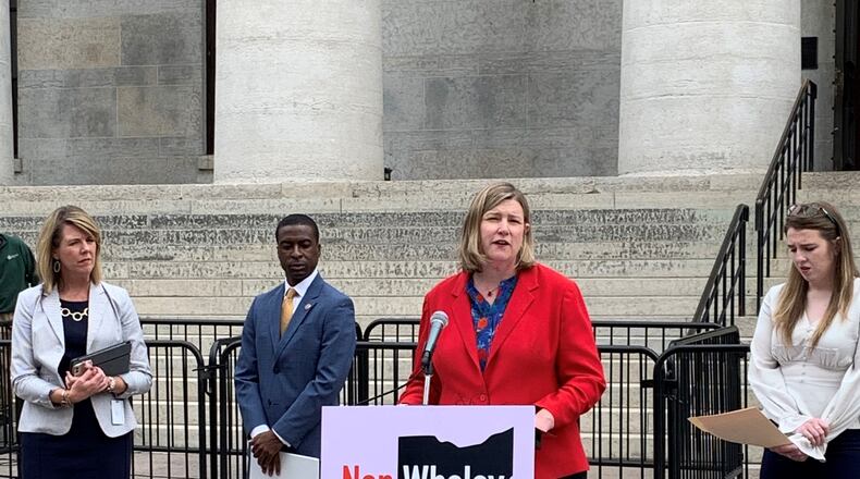 Dayton Mayor Nan Whaley, in her bid to become Ohio governor, released a plan Tuesday, June 1, 2020 that she says would dismantle the “culture of corruption” in state politics.