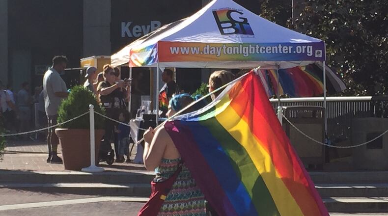 The annual Dayton Pride Festival brought community members Friday evening, June 2, 2017, to enjoy an evening of food and live entertainment on Courthouse Square in downtown Dayton. TODD JACKSON / STAFF