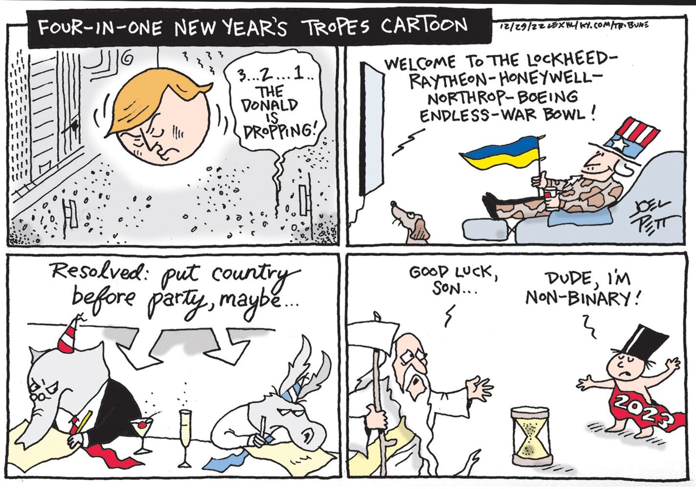 WEEK IN CARTOONS: New Year, Southwest, George Santos and more