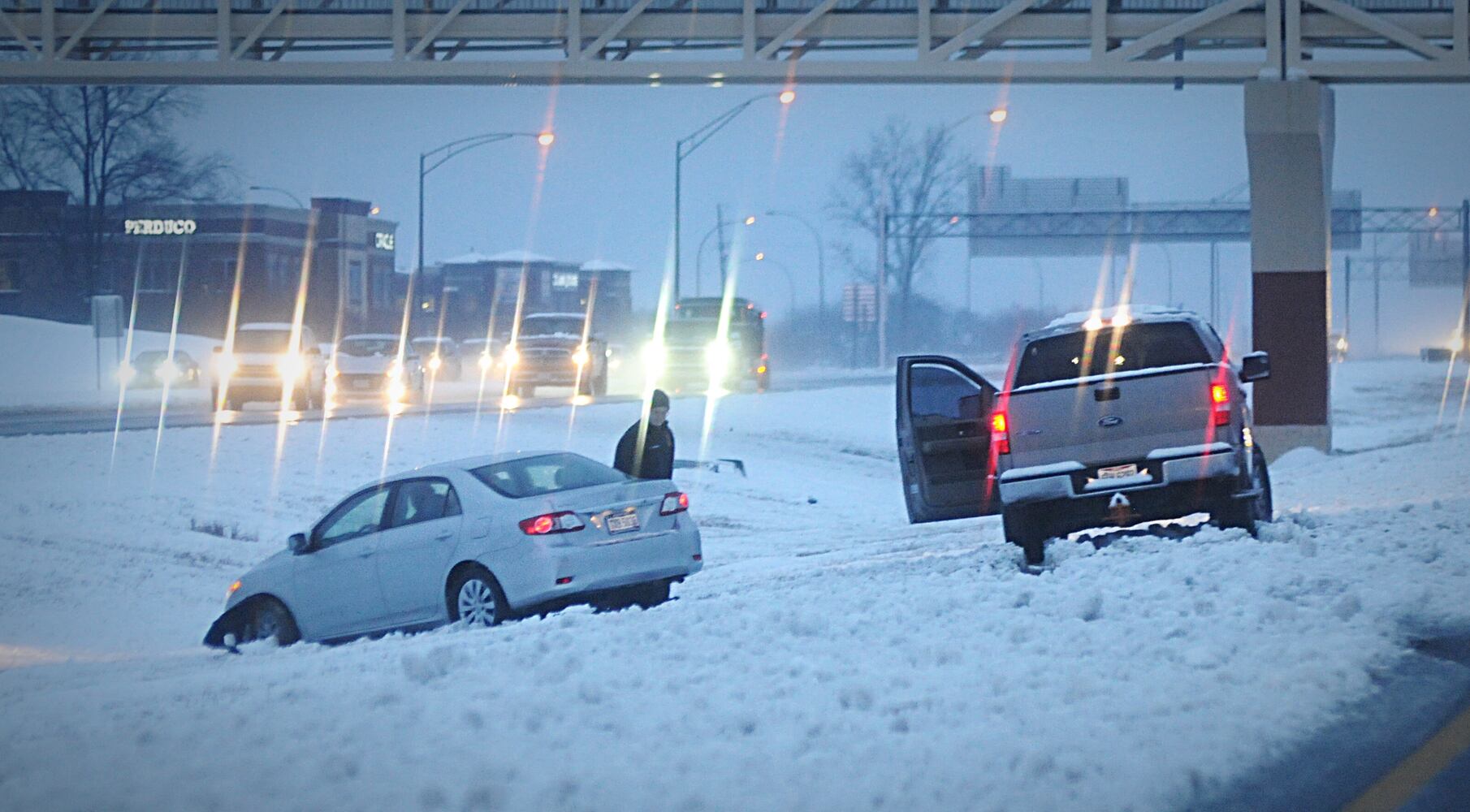 Snow, and rain slam Miami Valley: PHOTOS