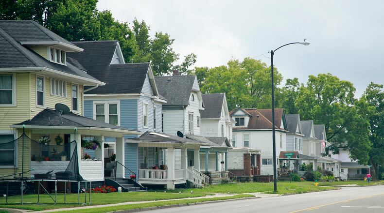 Neighborhood along South Limestone Street in Springfield Friday, August 2, 2024. BILL LACKEY/STAFF