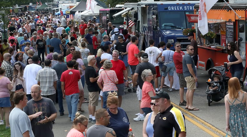 Springfield Rotary Gourmet Food Truck Competition returns to Veteran’s Park on Saturday. BILL LACKEY / STAFF