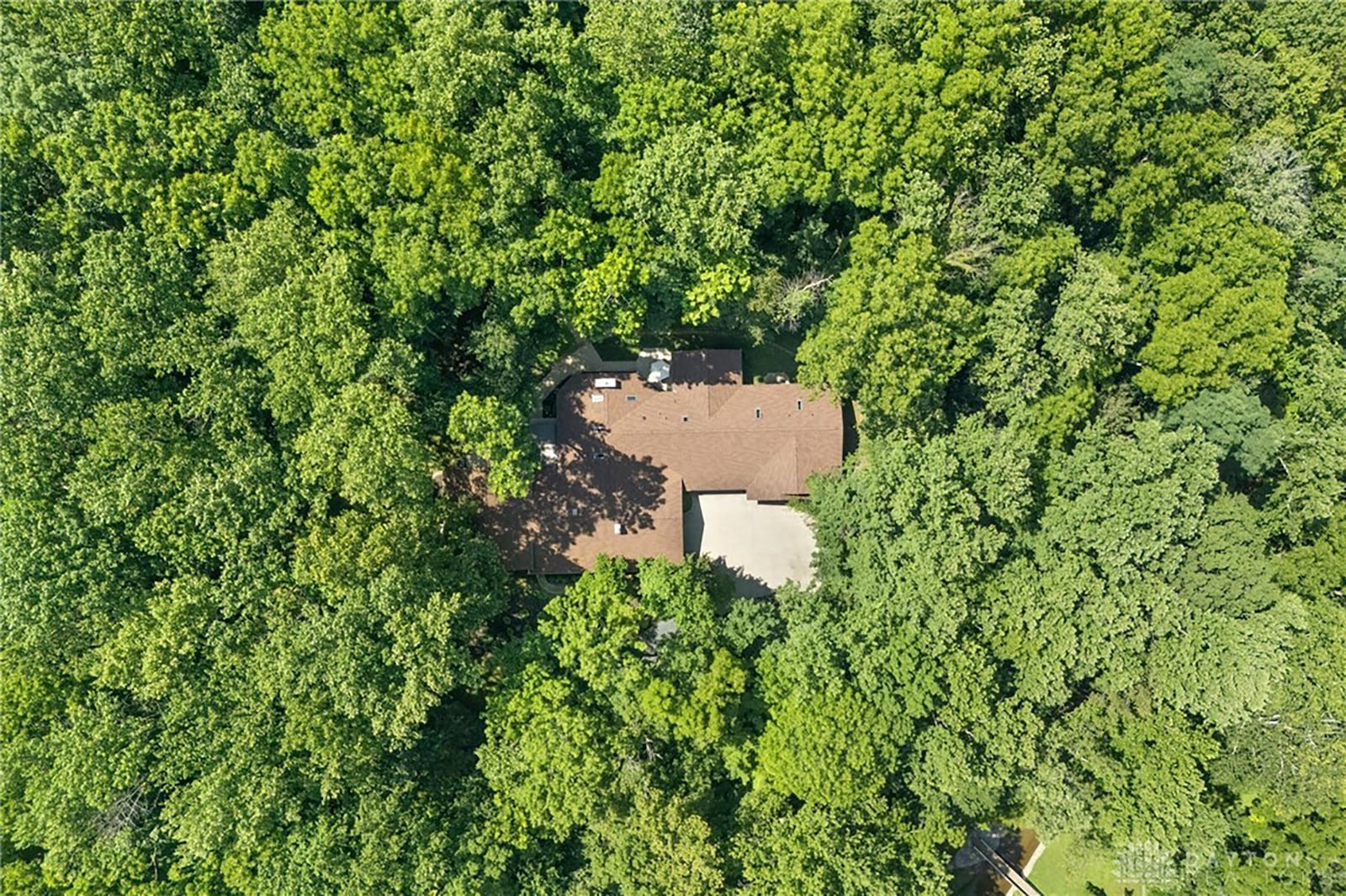 The 3.33 acres surrounding this home are mostly wooded. CONTRIBUTED