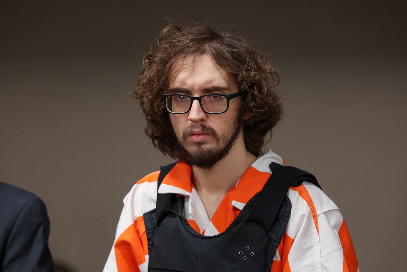 Patrick Crusius attends a sentencing hearing with Judge Sam Medrano in the 409th district Commissioners Courtroom at the Enrique Moreno County Courthosue during in El Paso, Texas, April 21, 2025. (Ruben R. Ramirez/Pool Photo via AP)