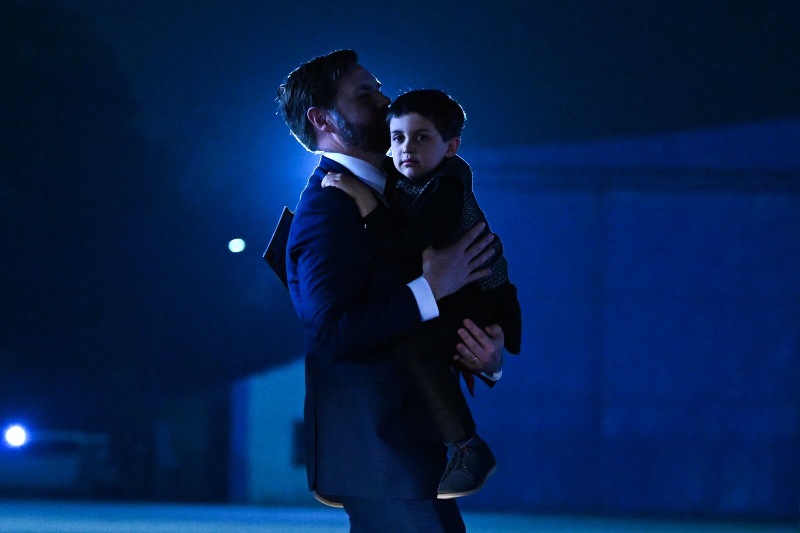 U.S. Vice President JD Vance carries his son Vivek across the tarmac to board Air Force Two en route to Jaipur, India, after spending the day in New Delhi, Monday, April 21, 2025. (Kenny Holston/The New York Times via AP, Pool)