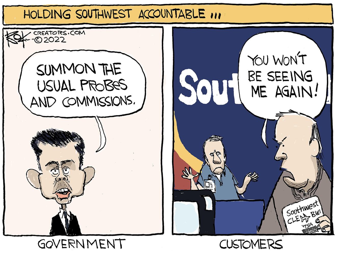 WEEK IN CARTOONS: New Year, Southwest, George Santos and more