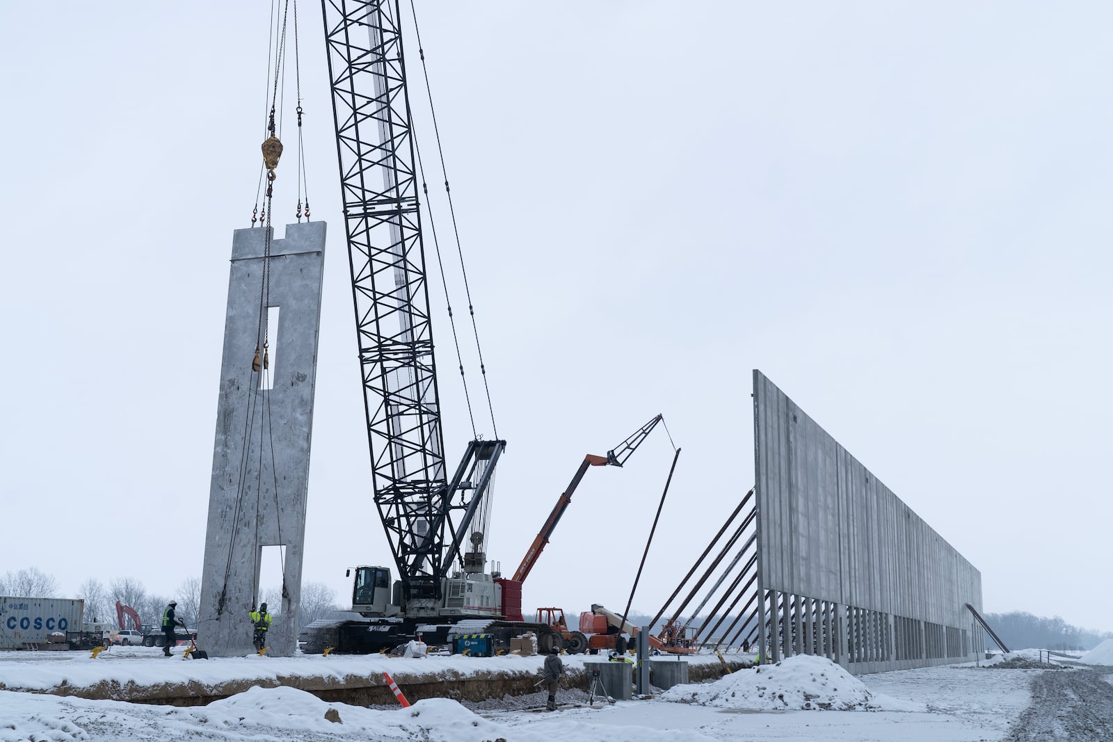 An Anduril photograph of construction at the company's "Arsenal-1" weapons manufacturing complex in central Ohio.