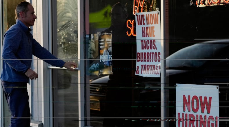 While Ohio’s unemployment rate fell from 5 to 4.8%, the September jobs report showed that Ohio’s job market took a step backward, as the private sector lost 2,000 jobs and more workers left the job market. (AP Photo/Nam Y. Huh)