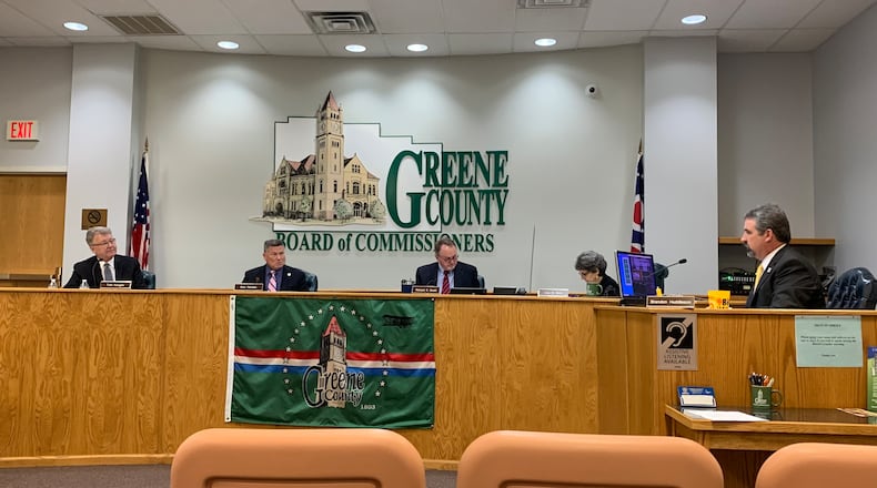 The Greene County Commissioners adopt their prayer policy Thursday, sparking backlash from some residents. LONDON BISHOP/STAFF
