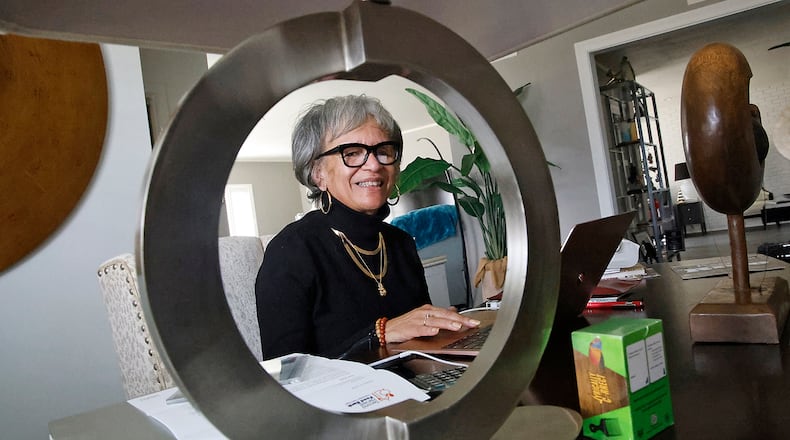 Sheila Henry, the Clark County Municipal Court Clerk, in her home office Thursday, Feb. 1, 2024. BILL LACKEY/STAFF