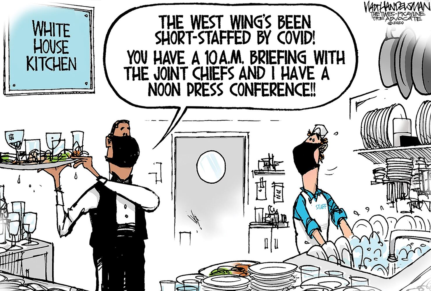 Week in cartoons: Town halls, Amy Coney Barrett and more