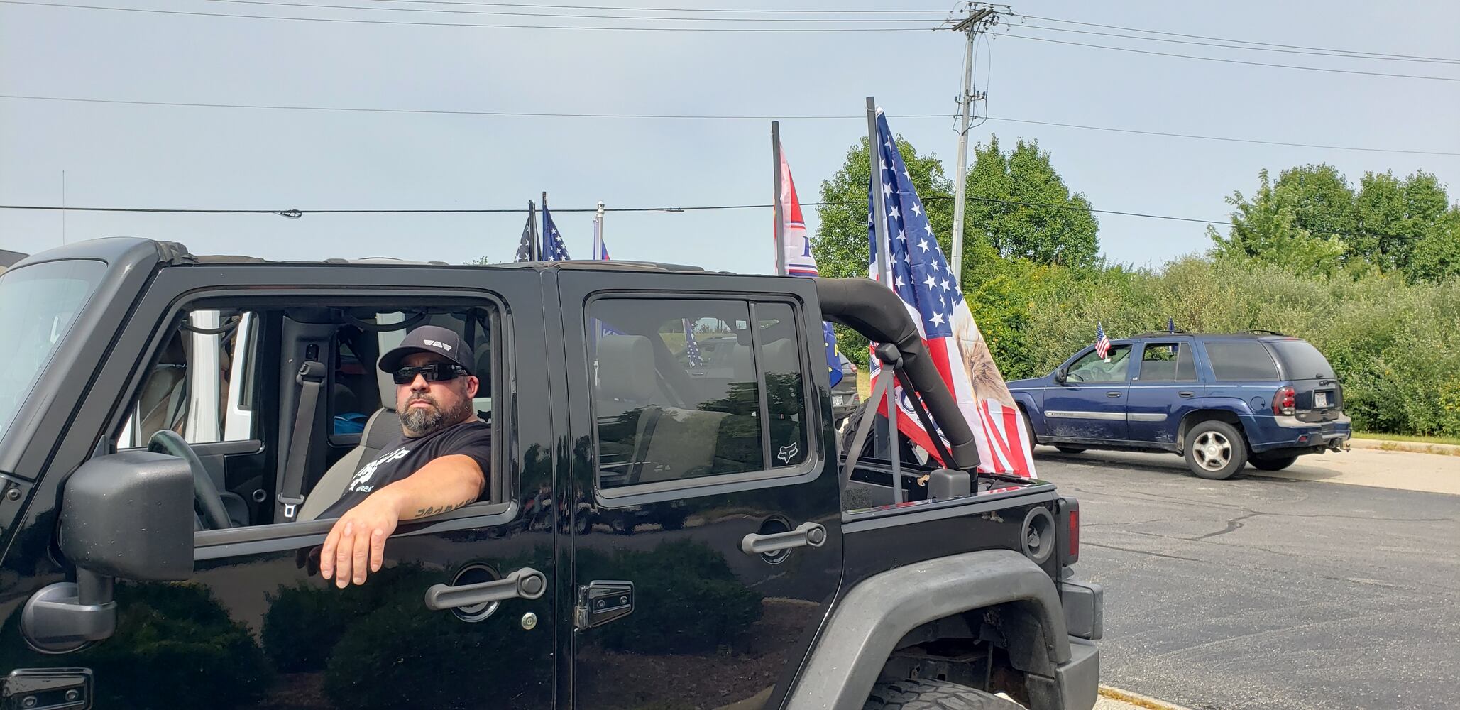 Trump supporters rally in Greene County