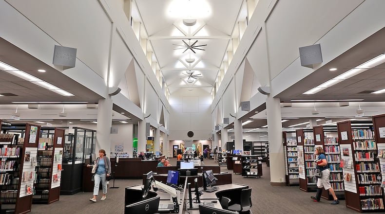 The main branch of the Clark County Library Thursday, June 22, 2023. BILL LACKEY/STAFF