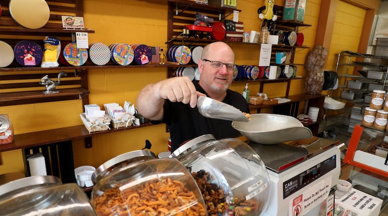 Matt Luther is the new owner of The Peanut Shoppe on East Main Street in Springfield. Bill Lackey/Staff