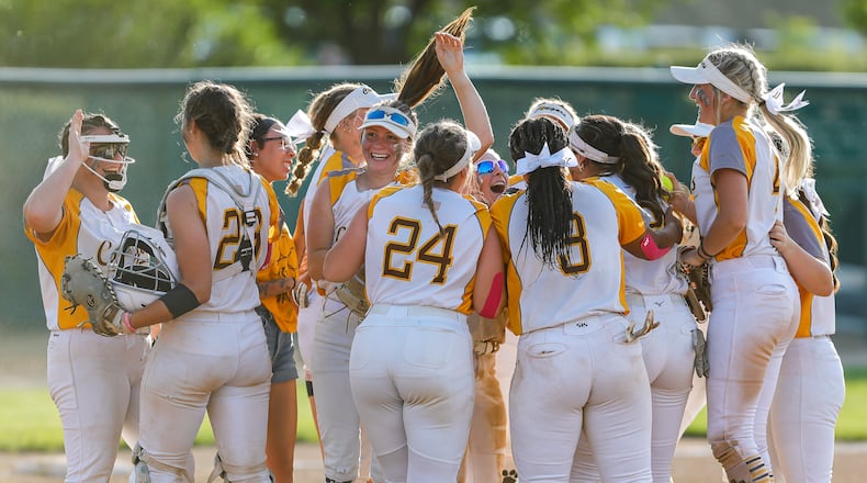 Kenton Ridge defeated Granville 6-2 in a Division II regional championship game at Wright State University on Friday, May 24, 2024. Michael Cooper/CONTRIBUTED