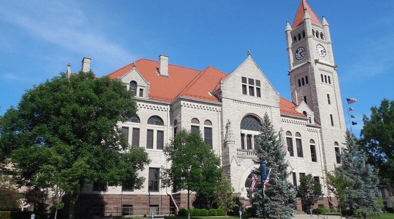 The Greene County Courthouse in downtown Xenia
