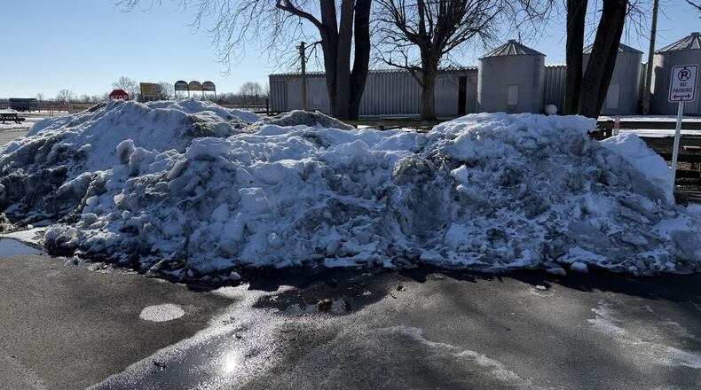 From the Young's Jersey Dairy Facebook Page: "This snow pile might be standing until the cows come home! (They're obviously already home, in the barn, but you know what we mean). Stay tuned for snow pile progress."
