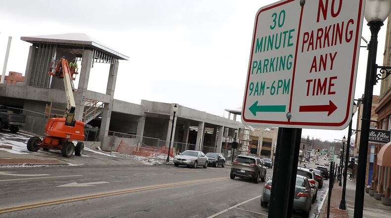 The City of Springfield is looking to implement paid parking in the downtown area. BILL LACKEY/STAFF