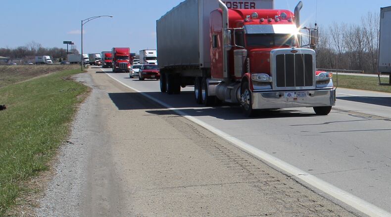 The start of work on a new lane for Interstate 70 between U.S. 68 and Ohio 72 in Clark County is days away. MICHAEL BURIANEK/STAFF