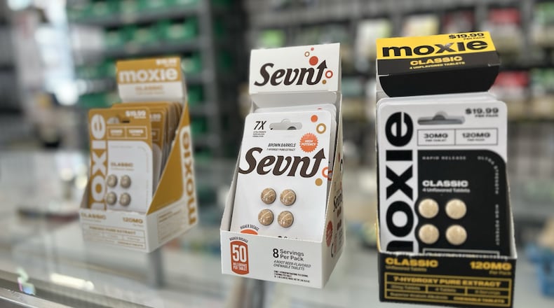 Kratom products that are now temporarily banned. WCPO