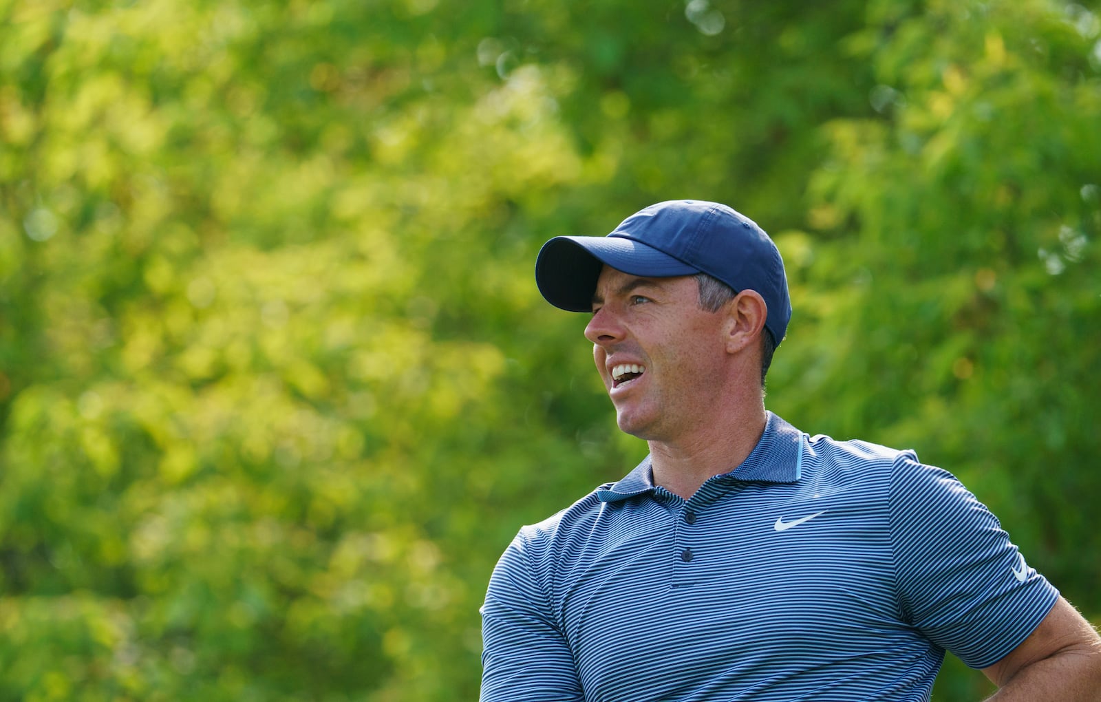 Rory McIlroy looks on during the pro-am at the Canadian Open Golf golf tournament, Wednesday, June 4, 2025, in Caledon, Ontario. (Peter Power/The Canadian Press via AP)