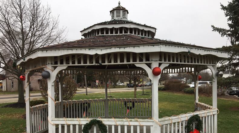 The Enon Community Historical Society has cancelled it’s annual Tree Lighting and Santa Claus visit due to the coronavirus pandemic. PAM COTTREL/CONTRIBUTED