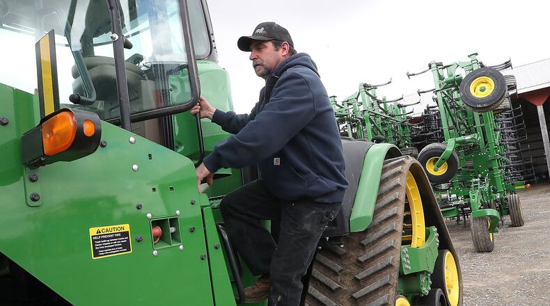The Coronavirus is starting to effect local farmers like Todd Bumgardner, of Pleasant Township, who says it has made getting supplies more difficult. BILL LACKEY/STAFF