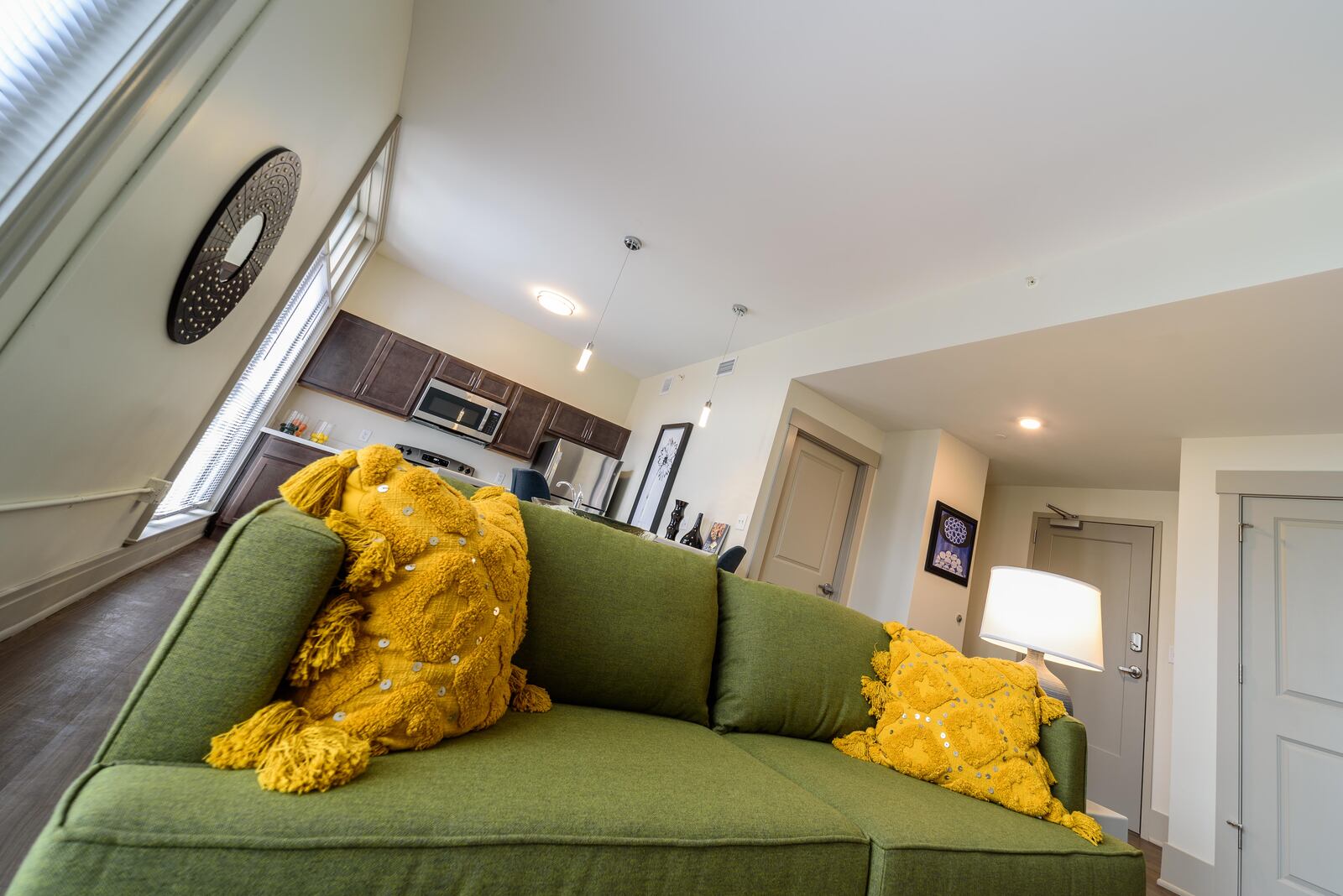 Step inside a model apartment unit at the newly completed Art Lofts at The Arcade. Redeveloped by McCormack Baron Salazar, The Art Lofts are comprised of the Dayton Arcade’s Ludlow, Commercial and Fourth Street buildings. For more information, visit daytonarcadeapts.com. TOM GILLIAM / CONTRIBUTING PHOTOGRAPHER