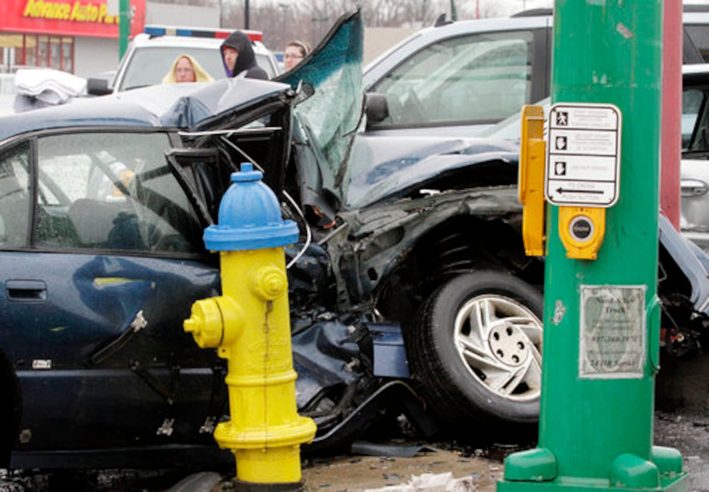 2-car crash on East Main, Belmont