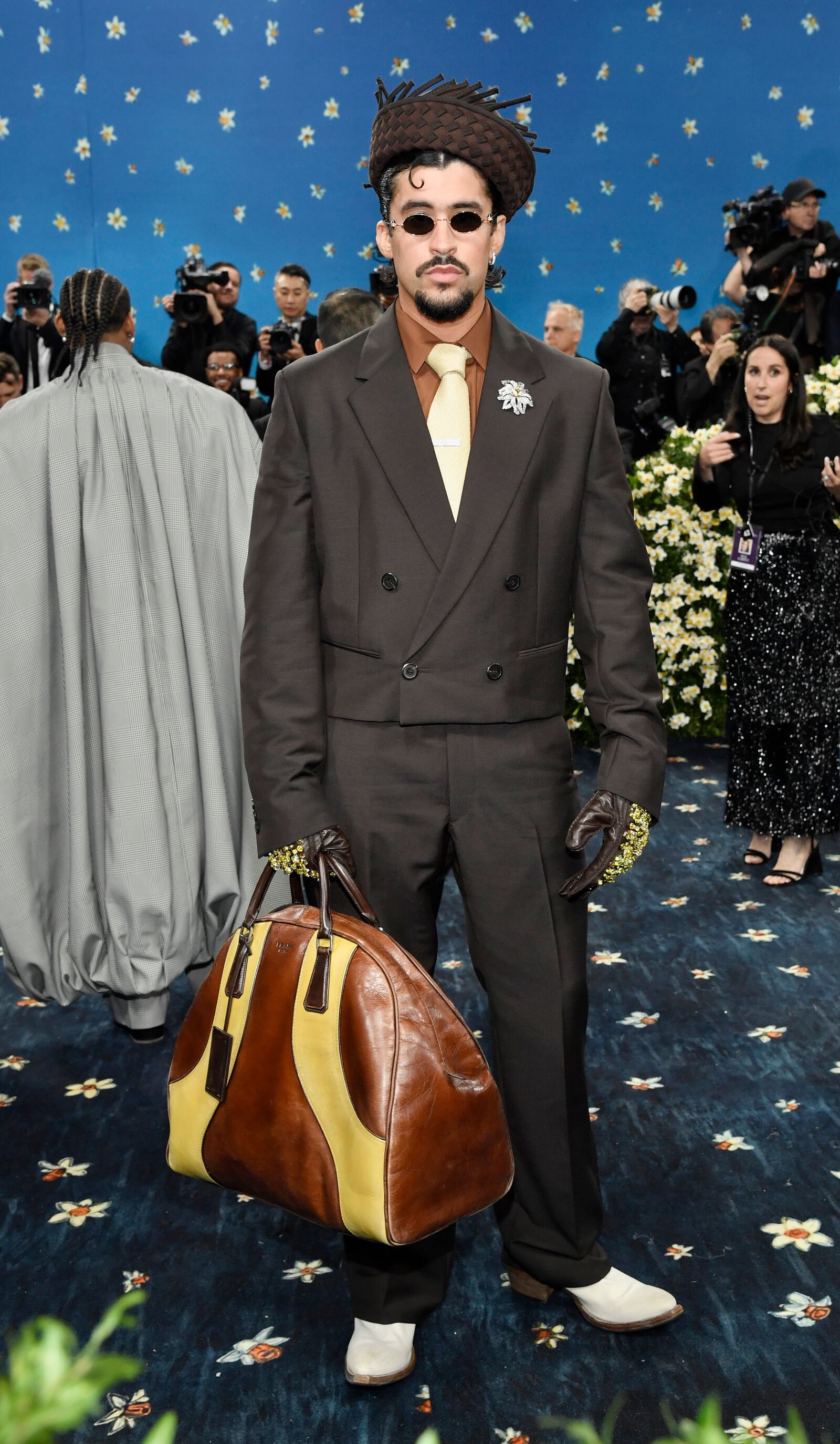 Bad Bunny attends The Metropolitan Museum of Art's Costume Institute benefit gala celebrating the opening of the "Superfine: Tailoring Black Style" exhibition on Monday, May 5, 2025, in New York. (Photo by Evan Agostini/Invision/AP)