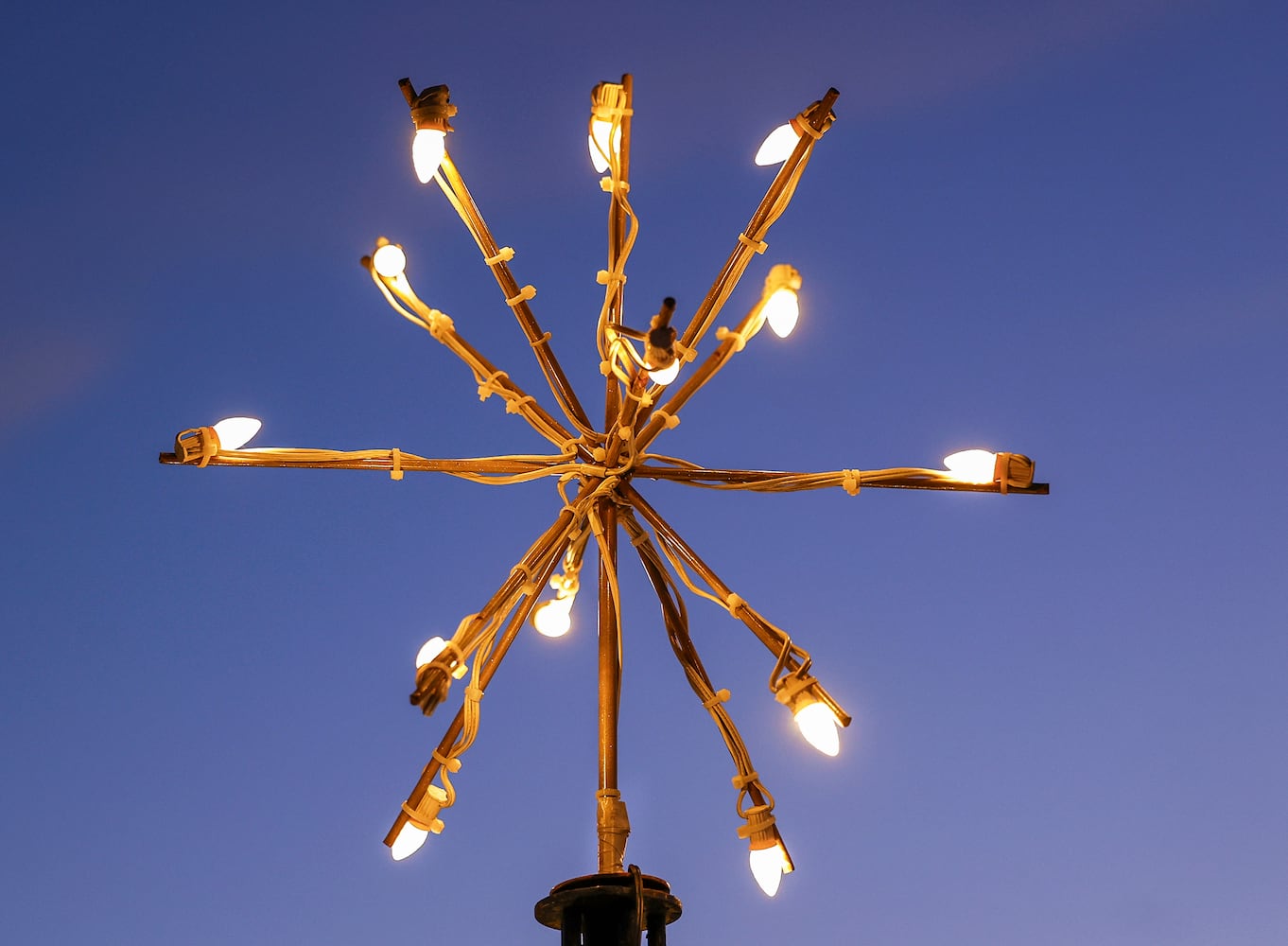 Christmas decorations around Springfield