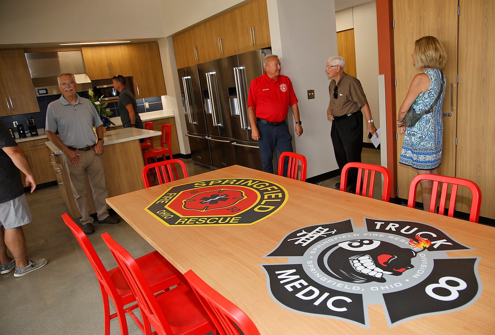 The living quarters for the firefighters in the Springfield Fire and Rescue Division's new Fire Station #8 on South Limestone Street. BILL LACKEY/STAFF