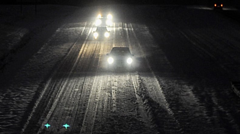 A snow storm in a previous year made Ohio 68 in Clark County tough to travel. MARSHALL GORBY/STAFF